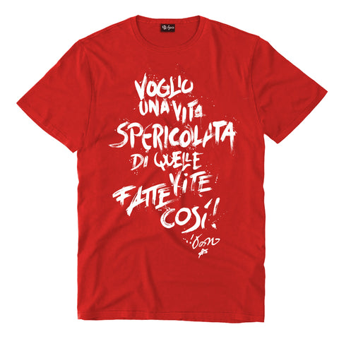 T-shirt "Vita Spericolata" Rossa