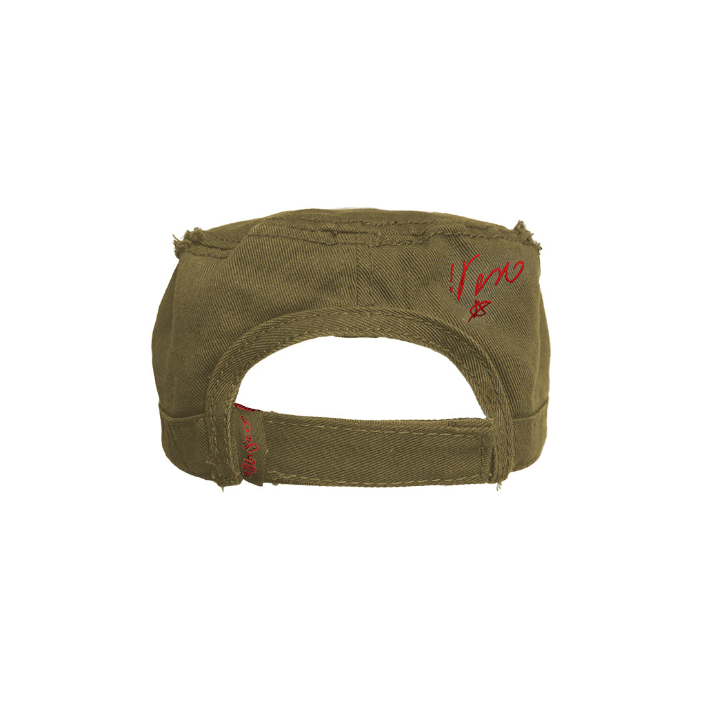 Cappello Verde "Vasco Triangolo" Rosso