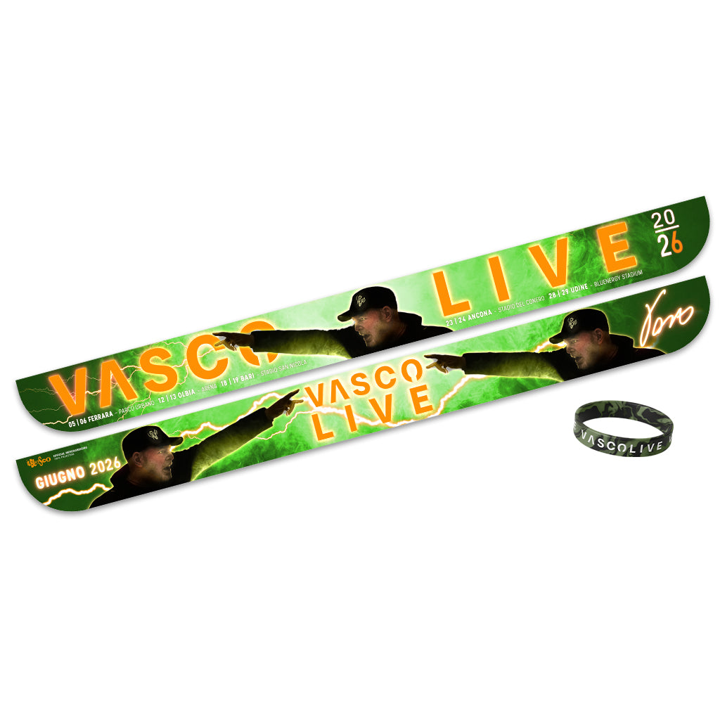 Fascetta Ufficiale del Tour "Vasco Live 2026" + Braccialetto