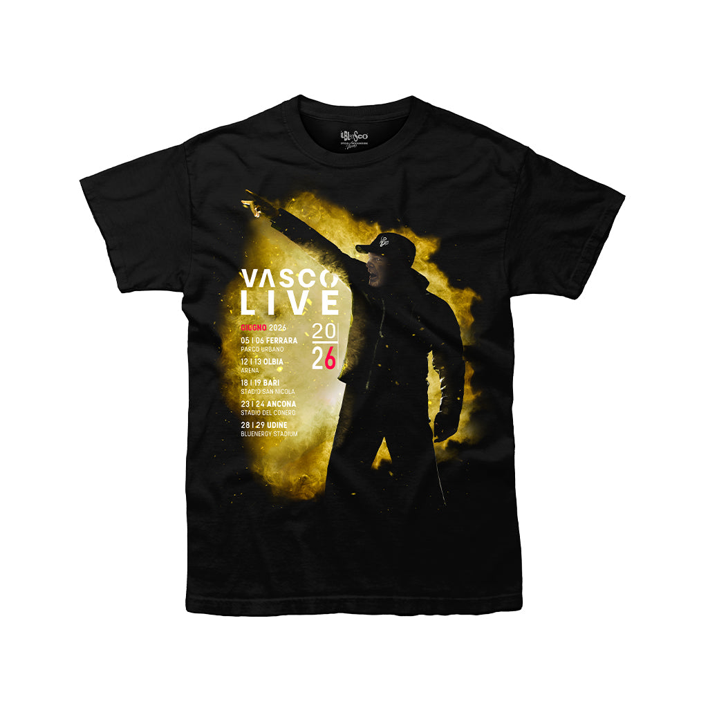 T-Shirt Ufficiale del Tour "Vasco Live 2026"