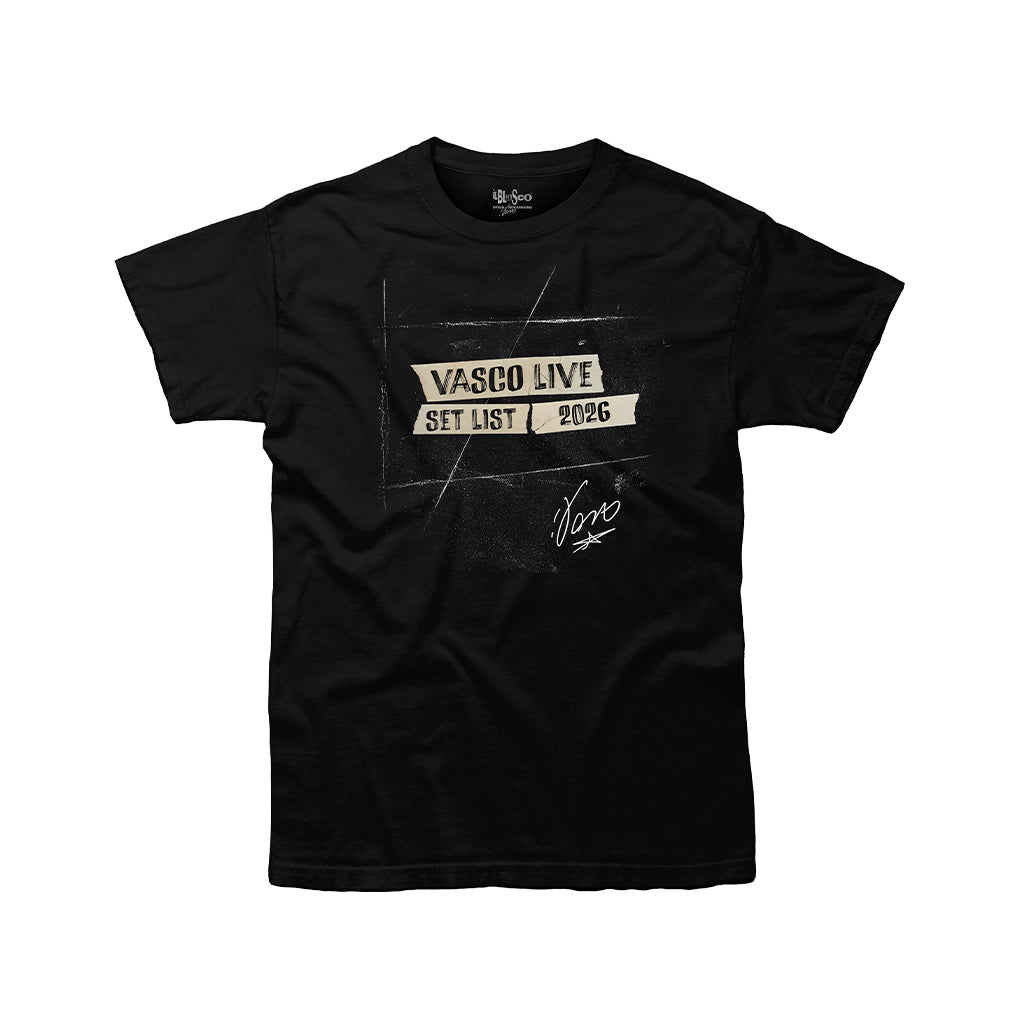 T-Shirt "Set List Vasco Live 2026"