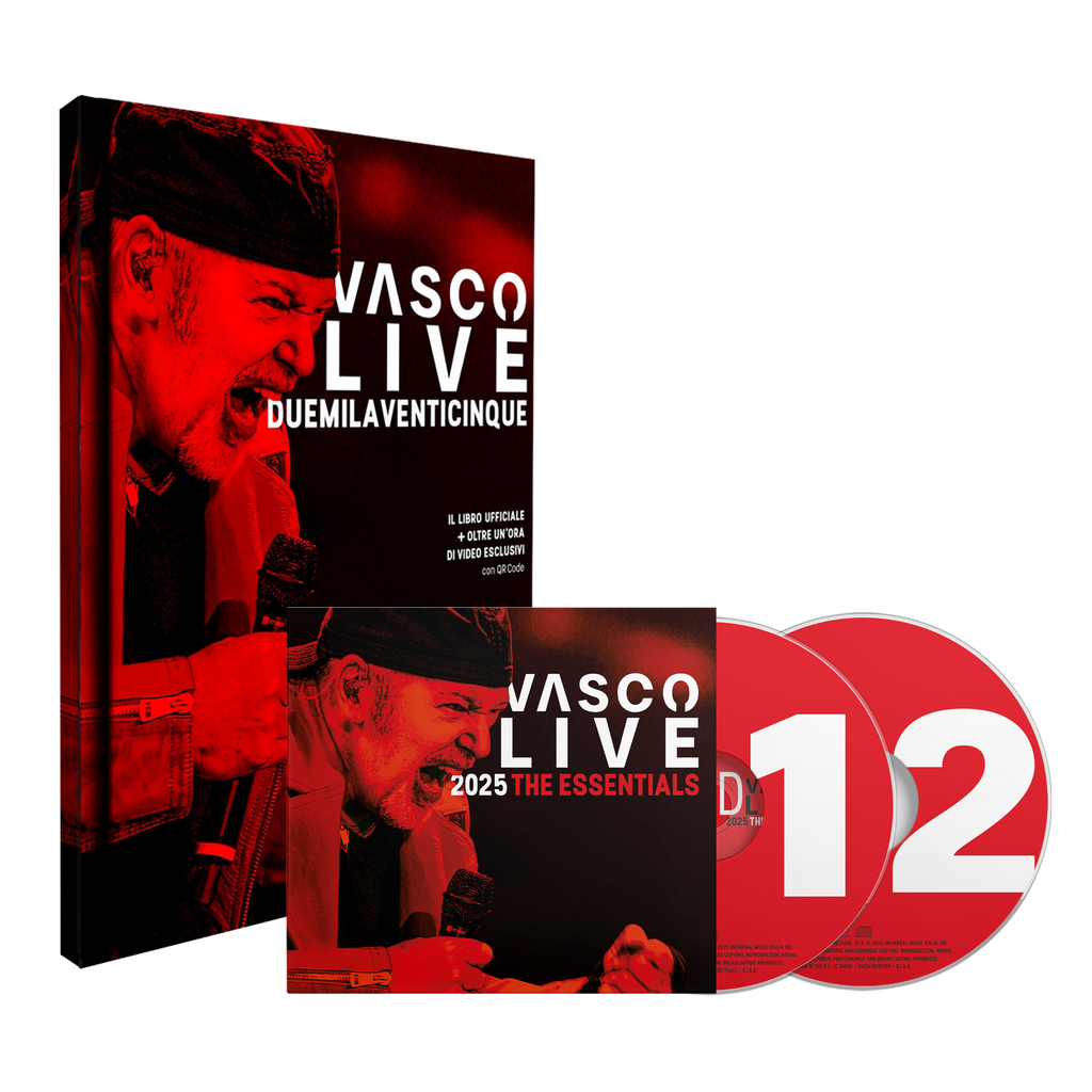 VASCO LIVE 2025 – THE ESSENTIALS | Doppio CD + Libro Fotografico