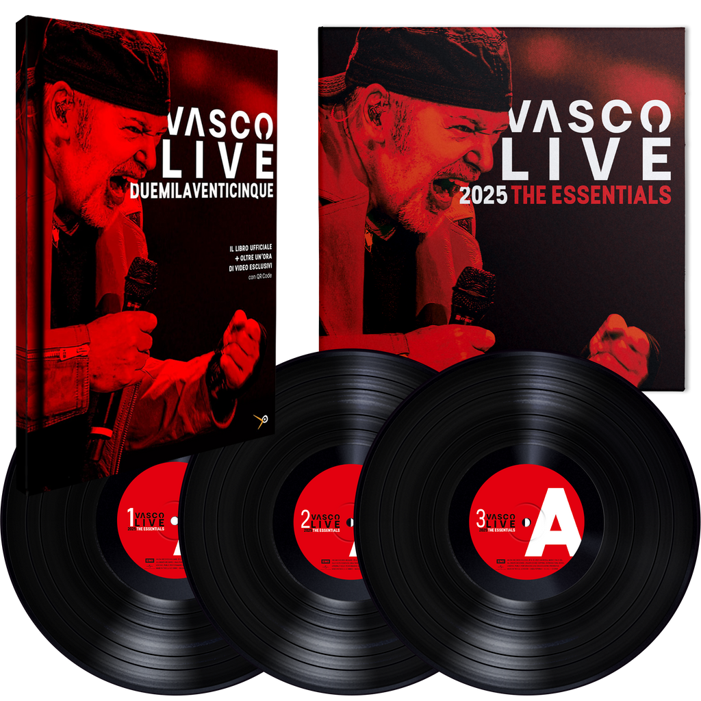 VASCO LIVE 2025 – THE ESSENTIALS | 3LP Box Set Standard + Libro Fotografico
